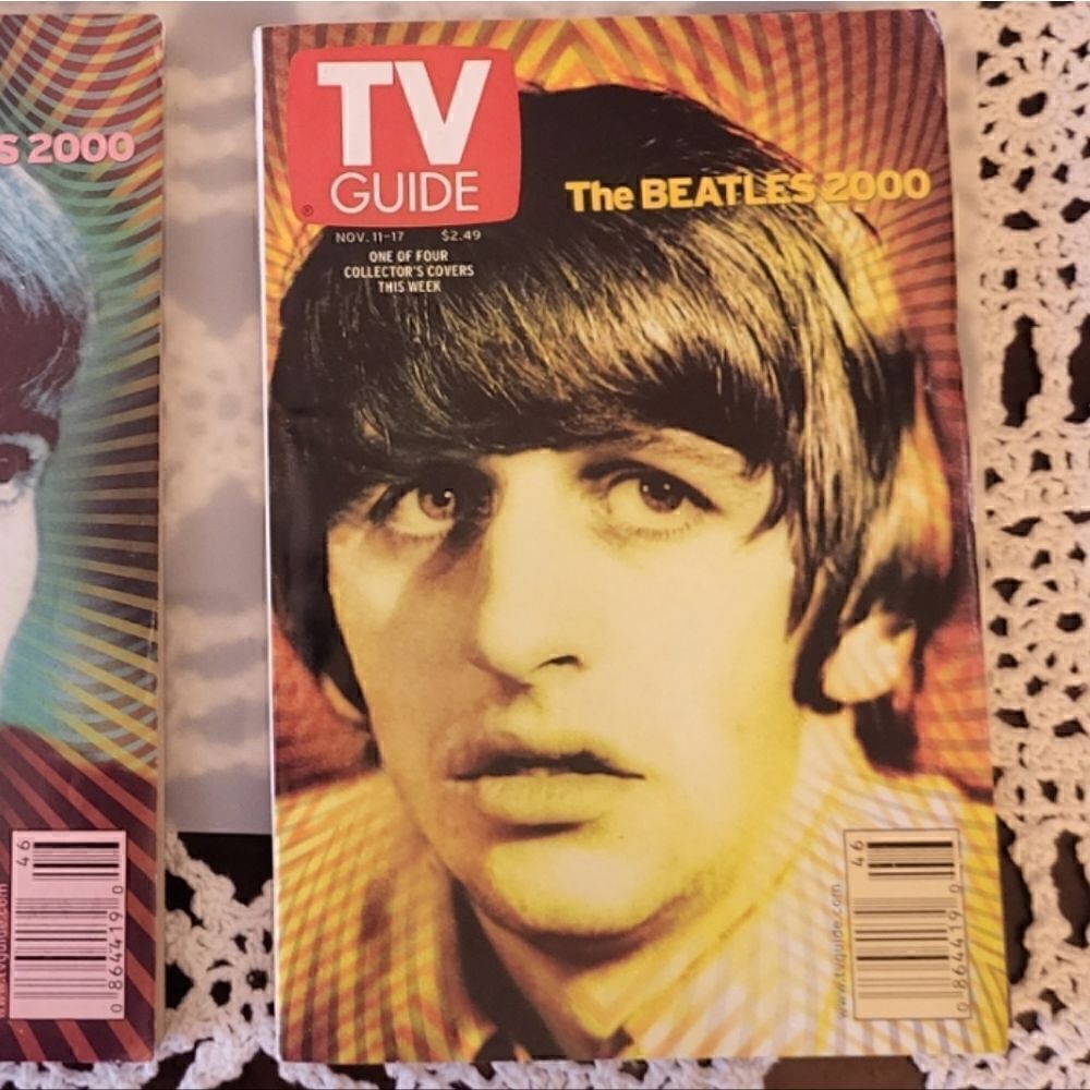 MINT! TV Guide The Beatles set of 4 covers,John,Paul, George,Ringo NOV 11 ,2000 - Picture 7 of 7
